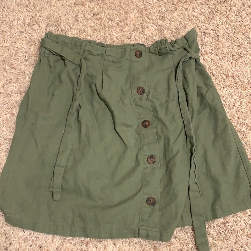 Falls Creek Green tie skirt